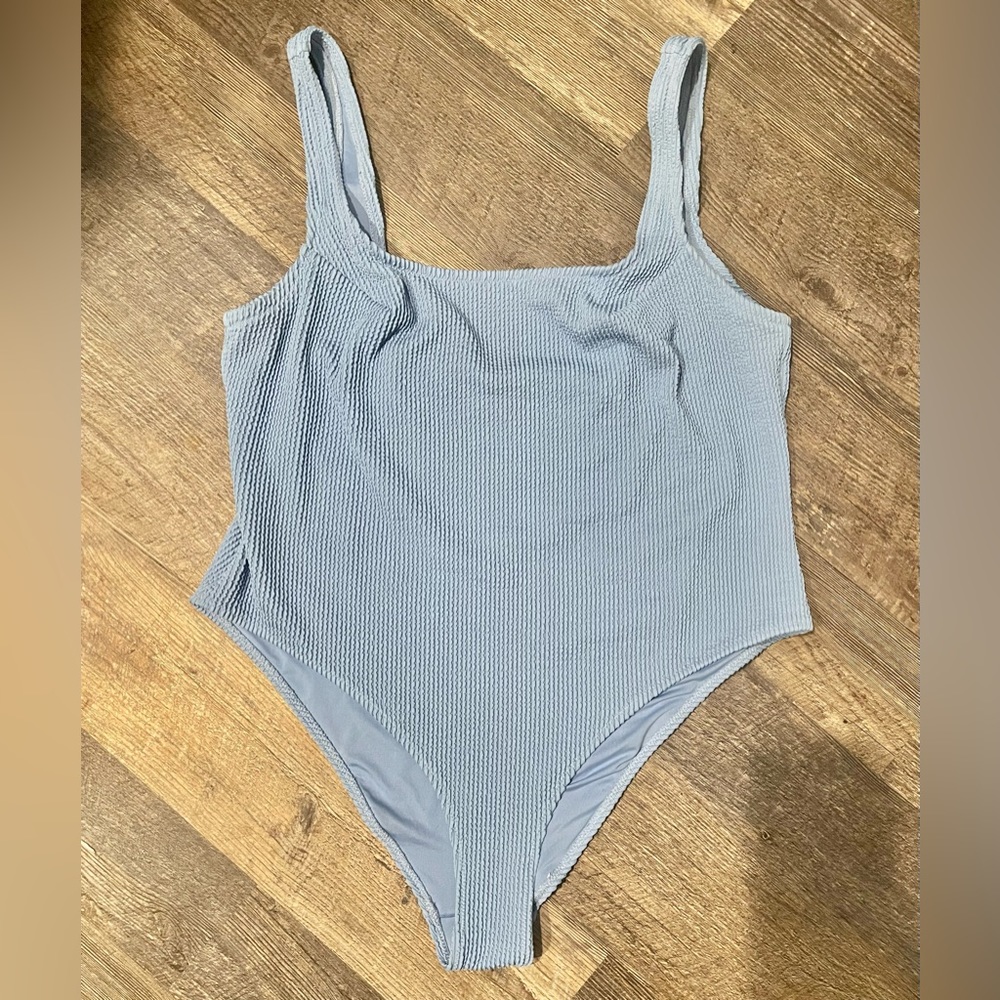 WOMENS ONE PIECE RIBBED SWIMSUIT